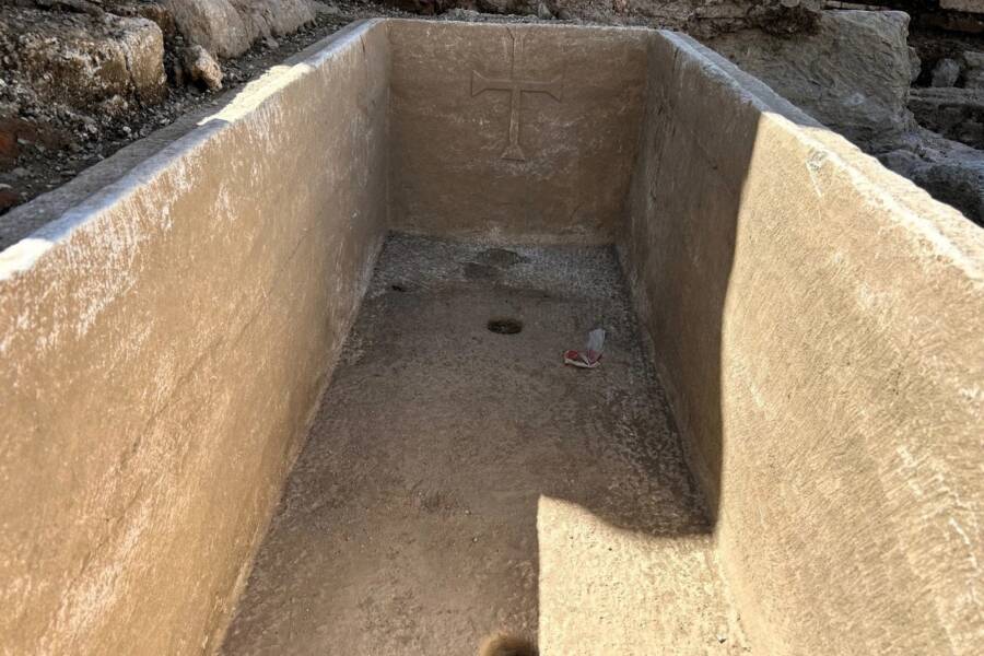 Inside Roman Gladiator Sarcophagus