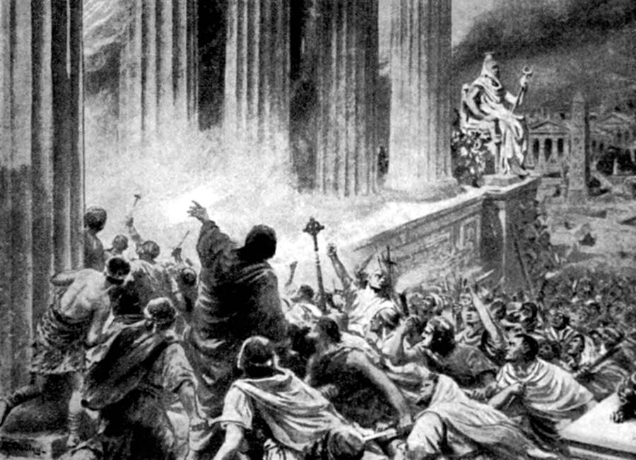 Burning Of The Library Of Alexandria