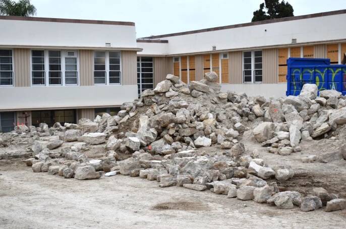 Limestone Rocks San Pedro High School