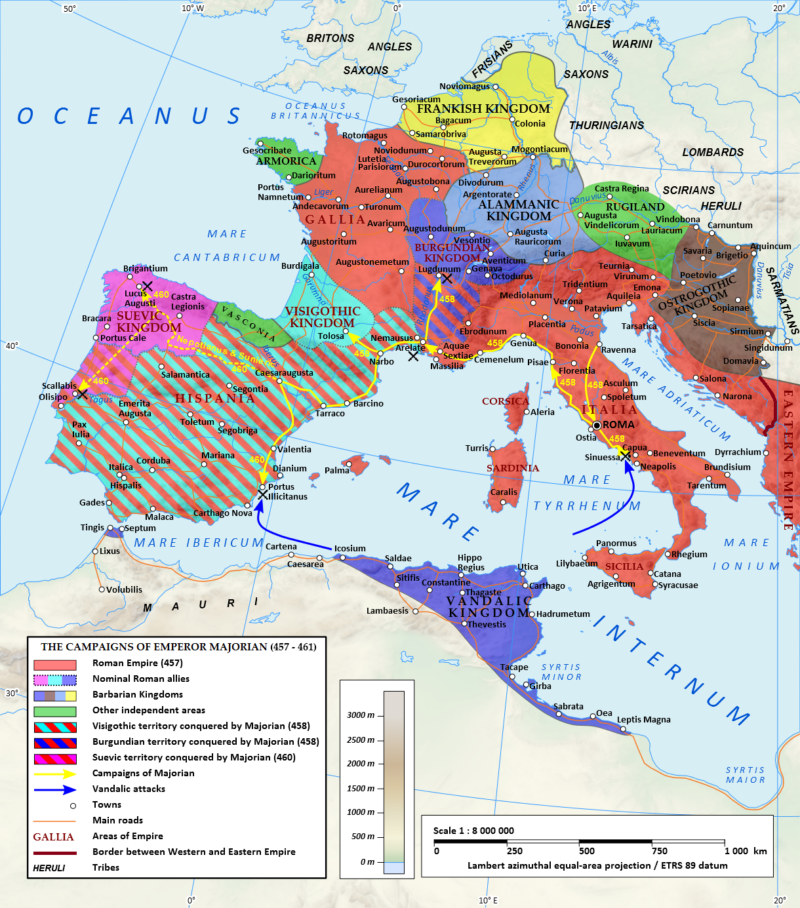 Map Of Alemannic Territory