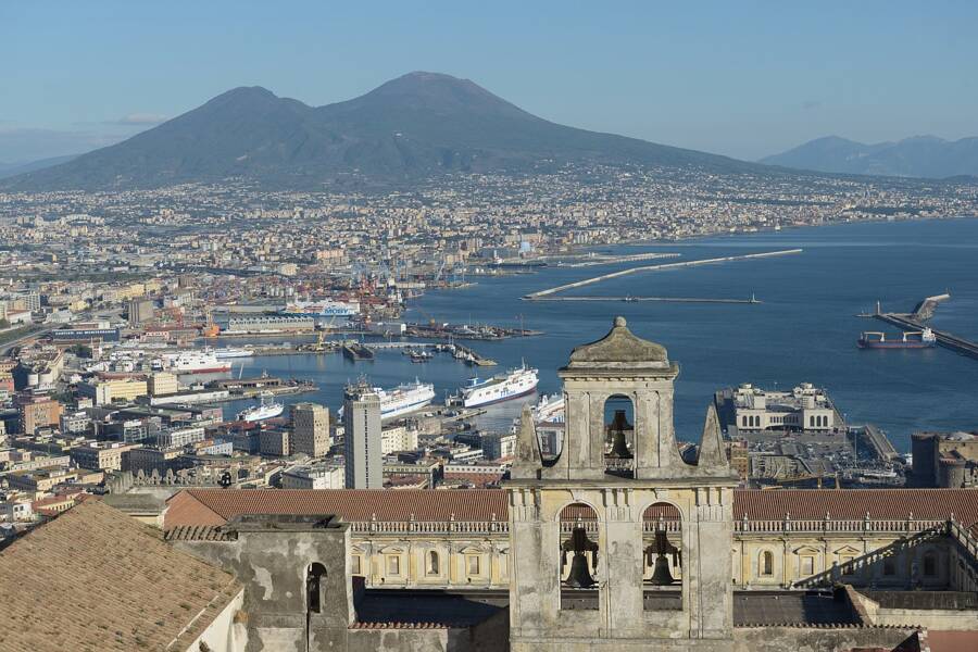 Naples And Mount Vesuvius