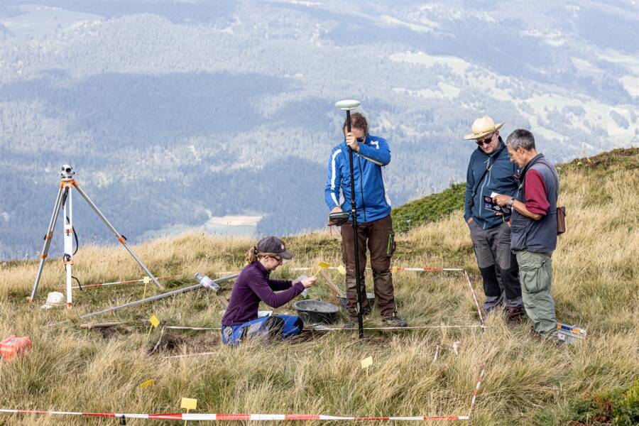 Researchers In The Swiss Alps