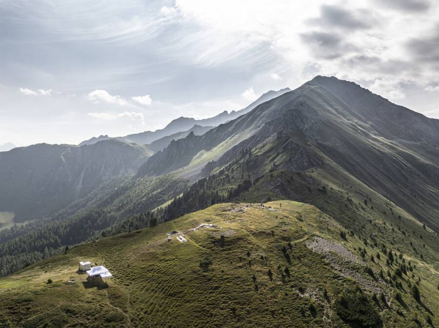 Roman Military Fort In The Swiss Alps