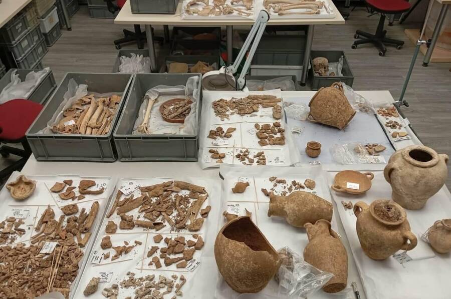 Artifacts From Maltese Punic Tomb