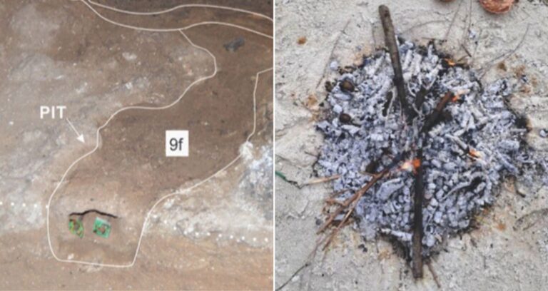 Neanderthal Tar Factory Alongside Recreation Featured
