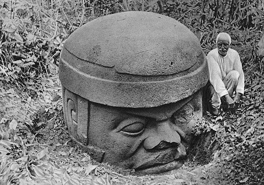 Olmec Head Excavation