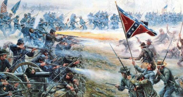 Picketts Charge Painting Featured