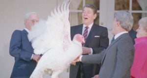 Ronald Reagan Pardoning A Turkey Featured
