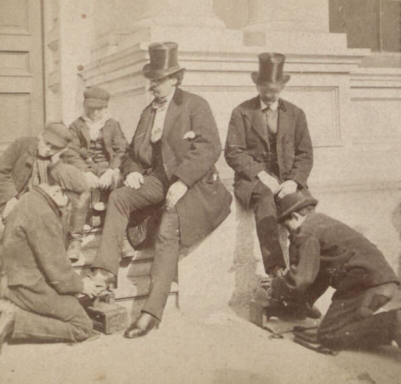 Shoe Shining During The Gilded Age