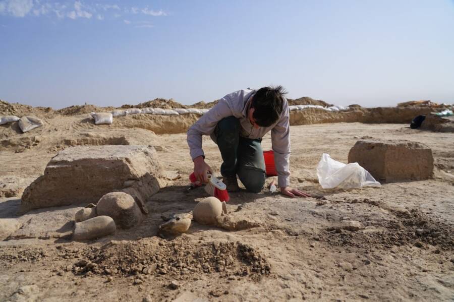 Archaeologist At Shakhi Kora