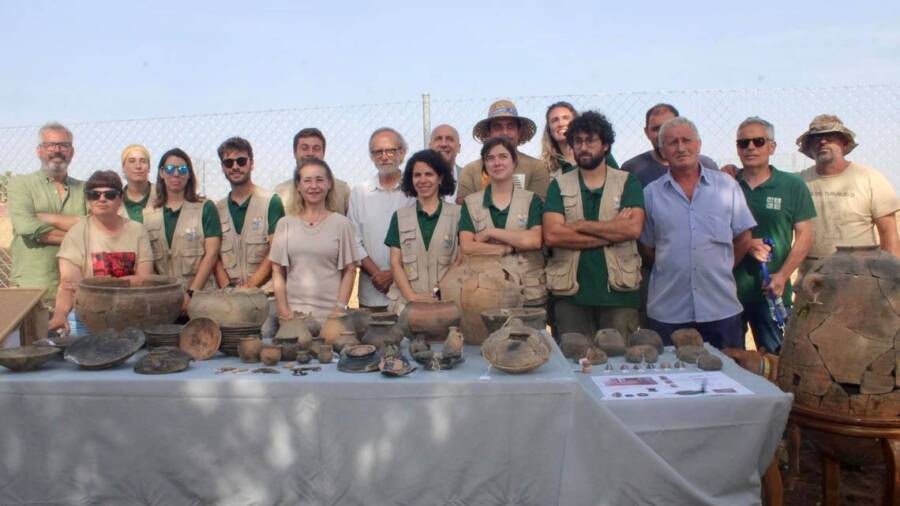 Archaeologists Who Found The Tartessos Tablet