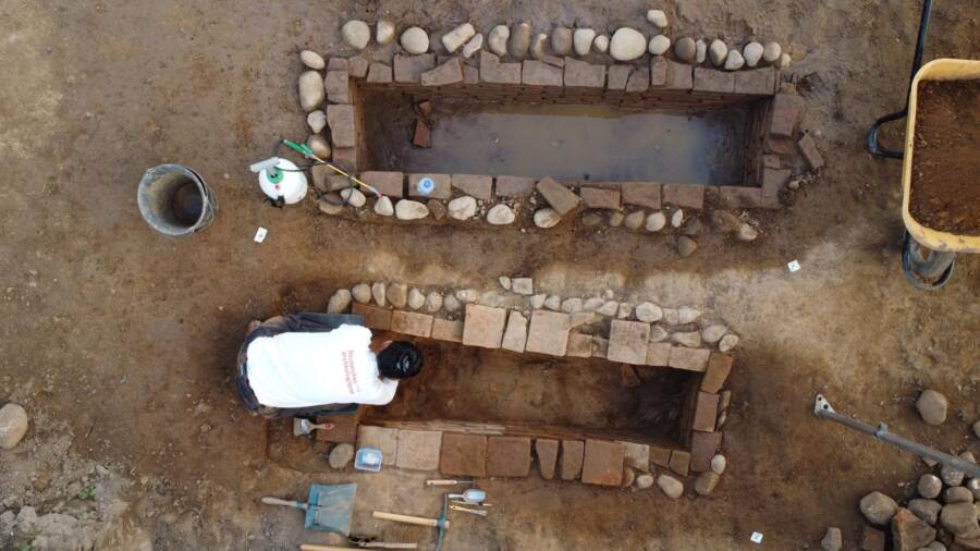 Burials At Corsican Tile Workshop