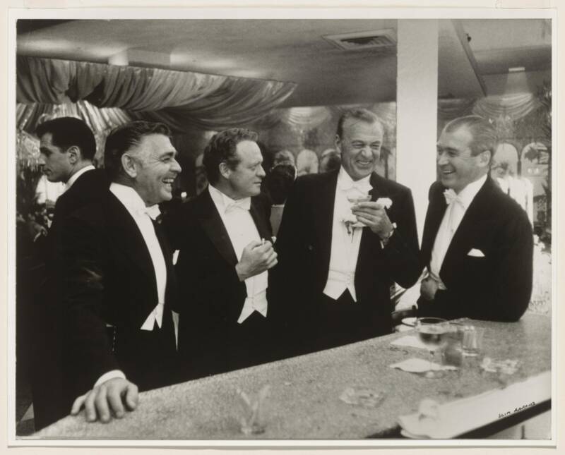 Clark Gable Van Heflin Gary Cooper And Jimmy Stewart