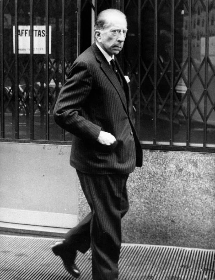 J Paul Getty Walking Down The Street