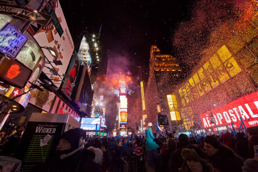 Times Square On New Year's Eve