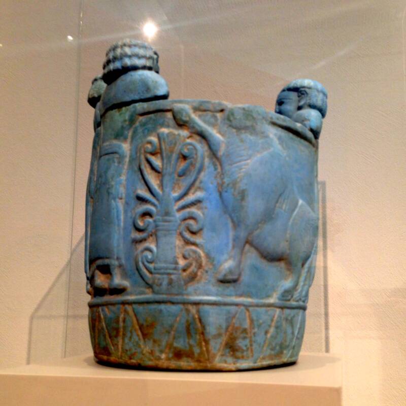 Egyptian Blue Pyxis