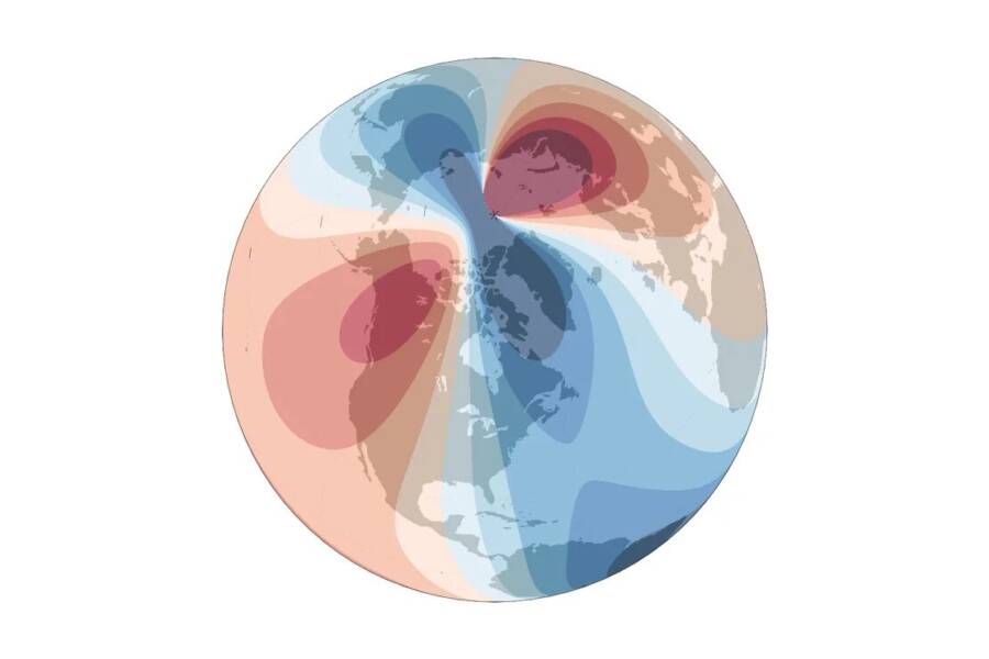 Magnetic North Pole Map