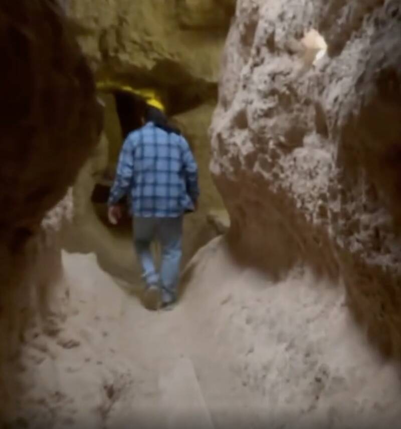 Man In Underground City In Abarkuh