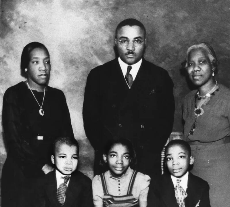 Martin Luther King Sr And His Family