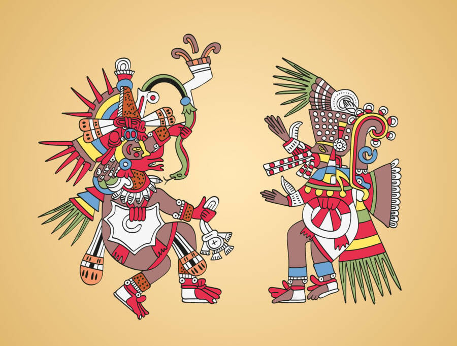 Quetzalcoatl And Tezcatlipoca