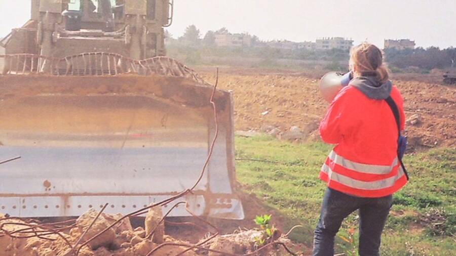 Rachel Corrie And The Bulldozer