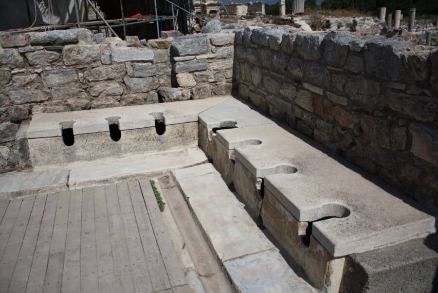 Ancient Roman Public Bathroom