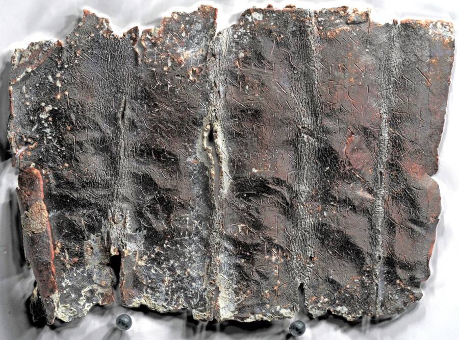 Unfolded Roman Curse Tablet