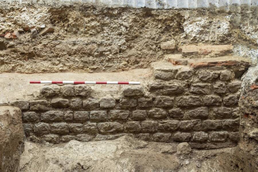 Bricks Of Roman Basilica In London