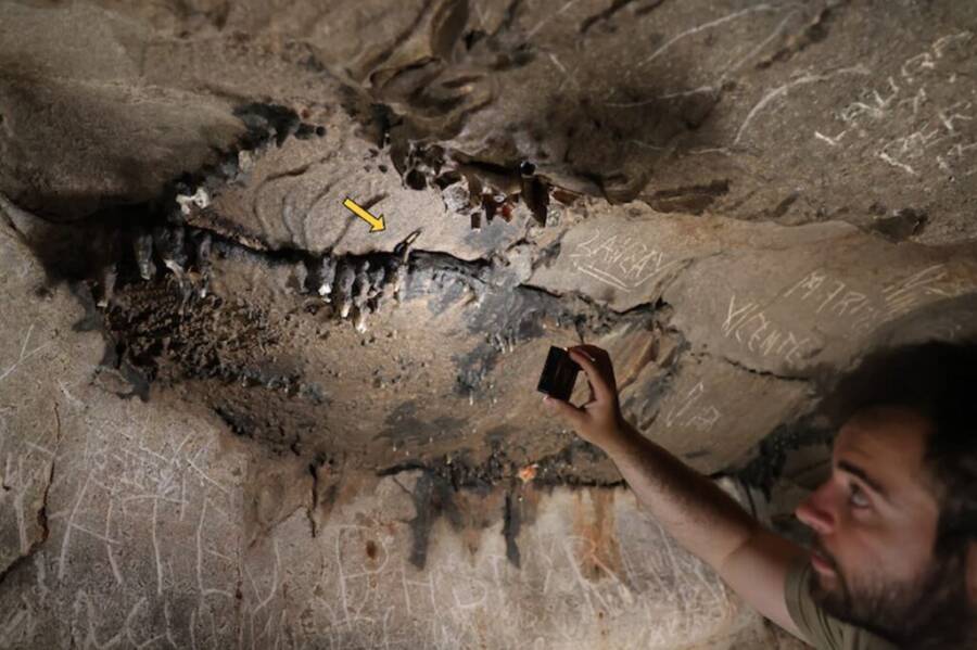 Cova De Les Dones Coin In Ceiling