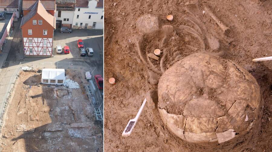 Eschwege Germany Parking Lot Medieval Church