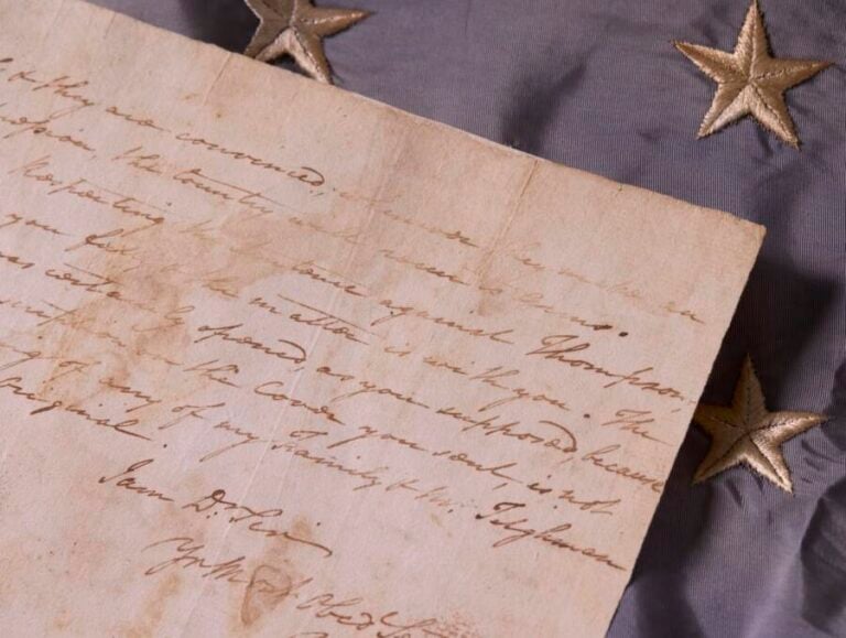 George washington letter from revolutionary war up for sale