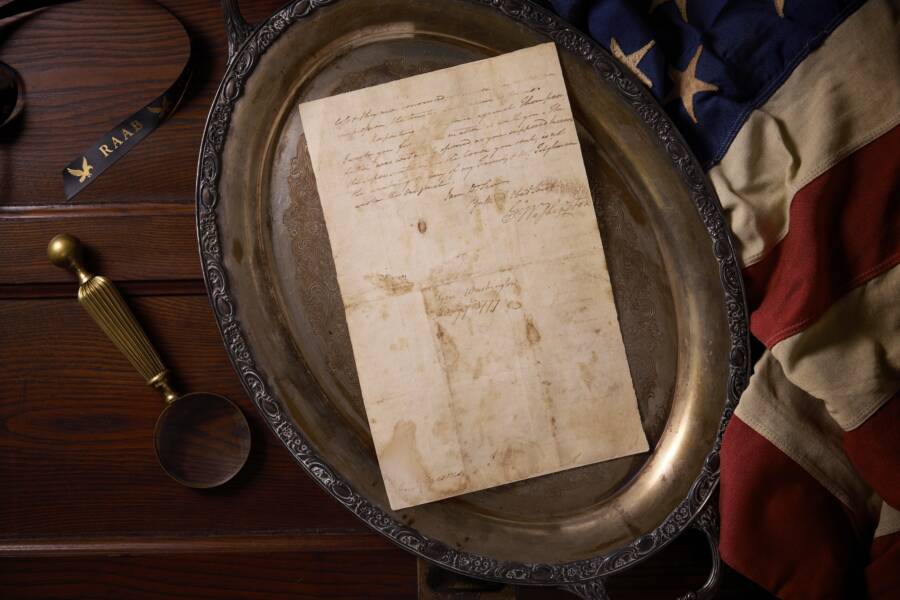 George Washington Letter From Revolutionary War