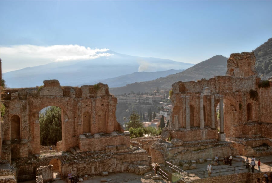 Greco Roman Theatre In Sicily