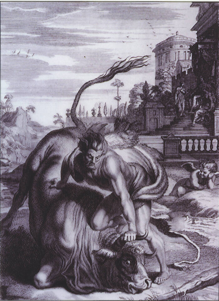 Hercules And The Cretan Bull