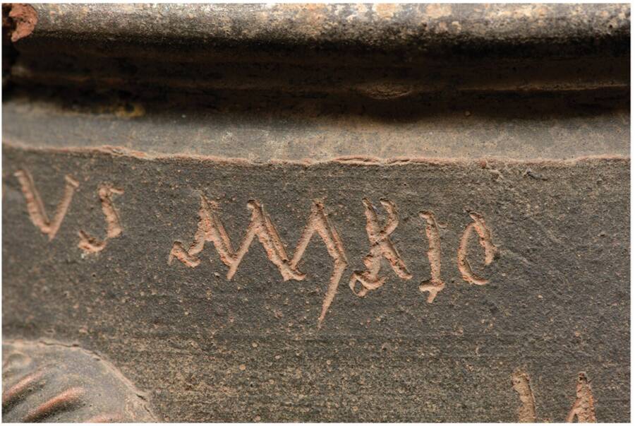 Colchester Vase Inscription