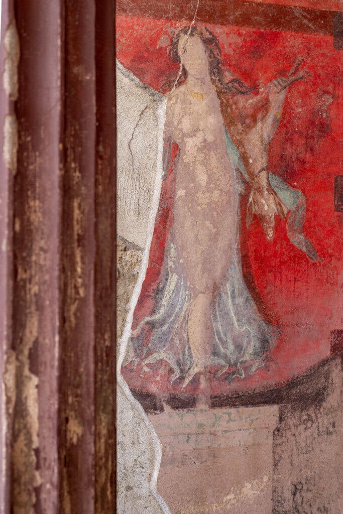 Female Dancer Fresco In Pompeii