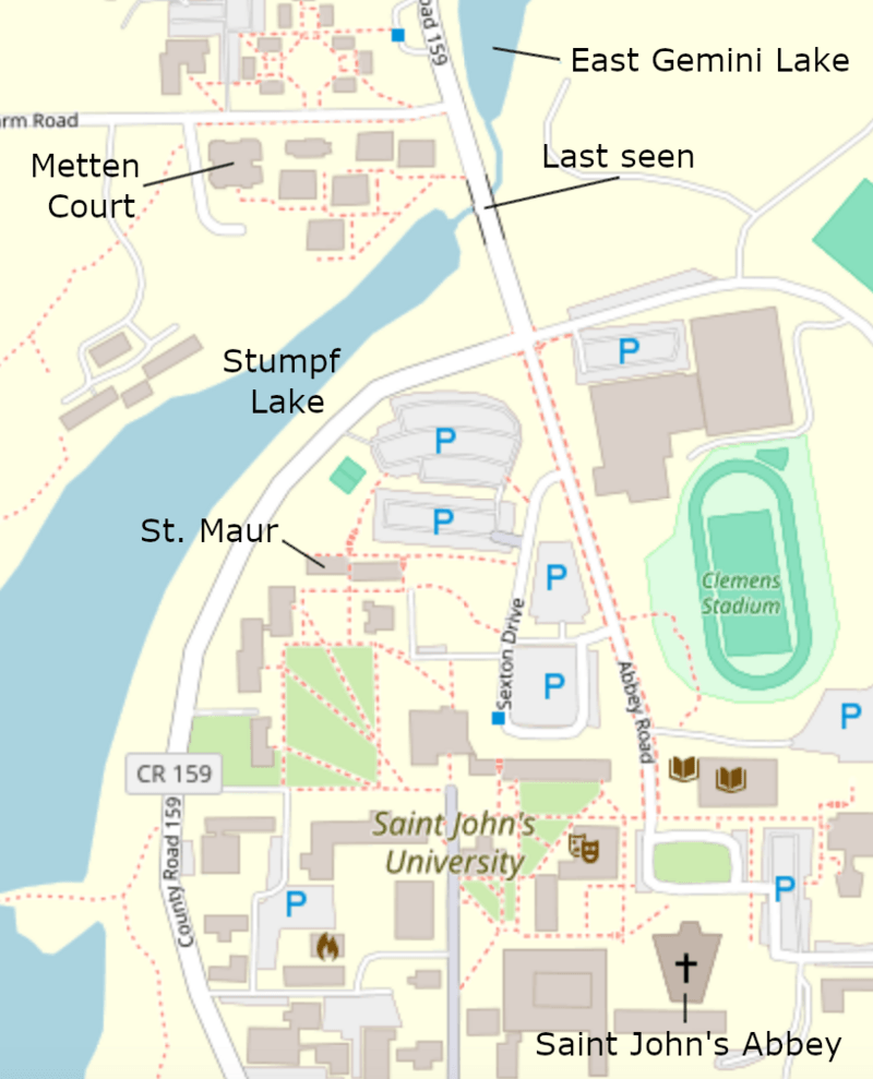 Saint John's University Map