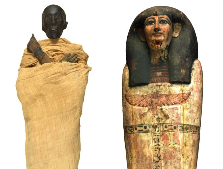 Thutmose II Mummy And Sarcophagus