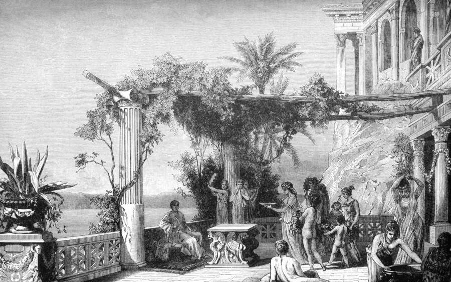 Roman Emperor Tiberius On Capri