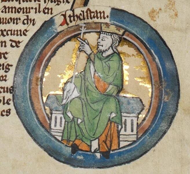 Depiction Of Athelstan From The 14th Century