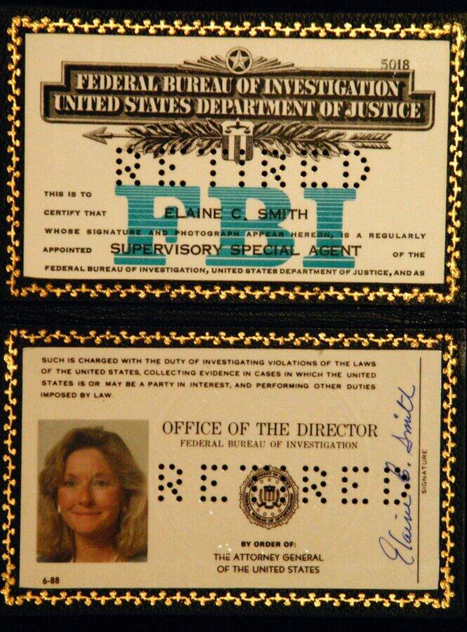 Elaine Smith FBI Credentials