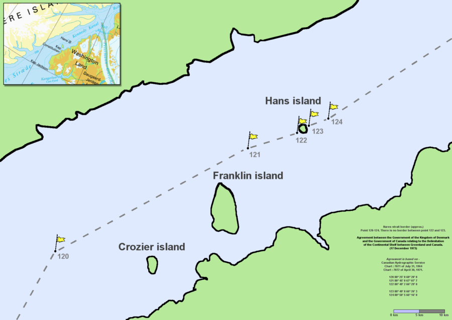 Hans Island Border