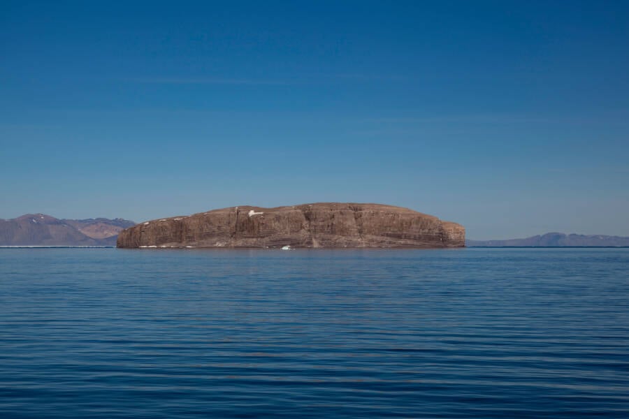 Hans Island On A Clear Day