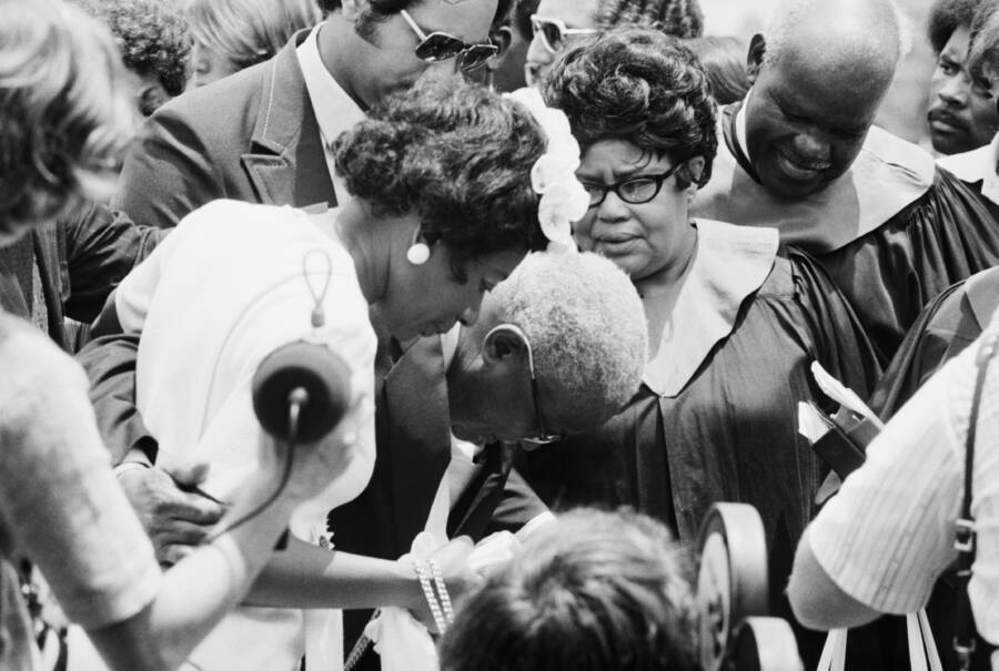 Martin Luther King Sr At Wifes Funeral