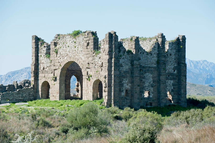 Roman Basilica At Aspendos