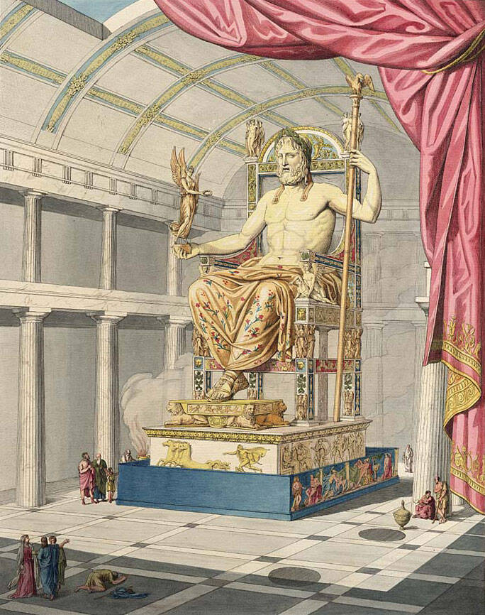 Statue Of Zeus At Olympia