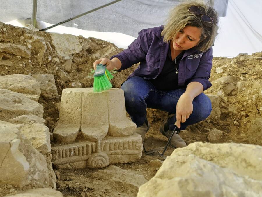 Anna Eirich With Menorah