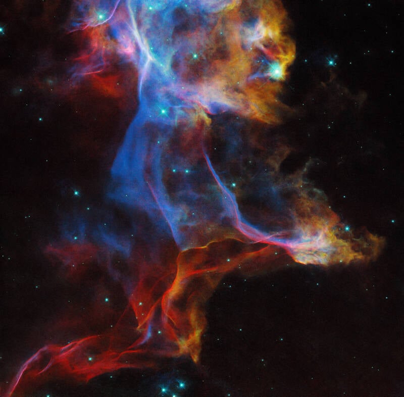 Hubble Space Telescope Image Of The Veil Nebula