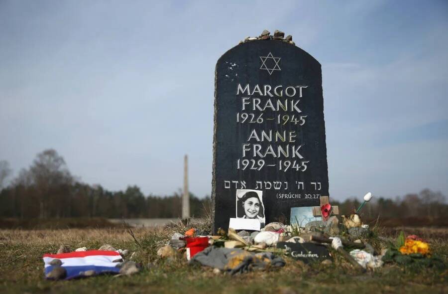Anne Frank Memorial At Bergen Belsen