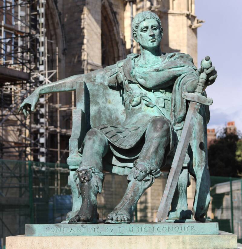 Bronze Statue Of Constantine